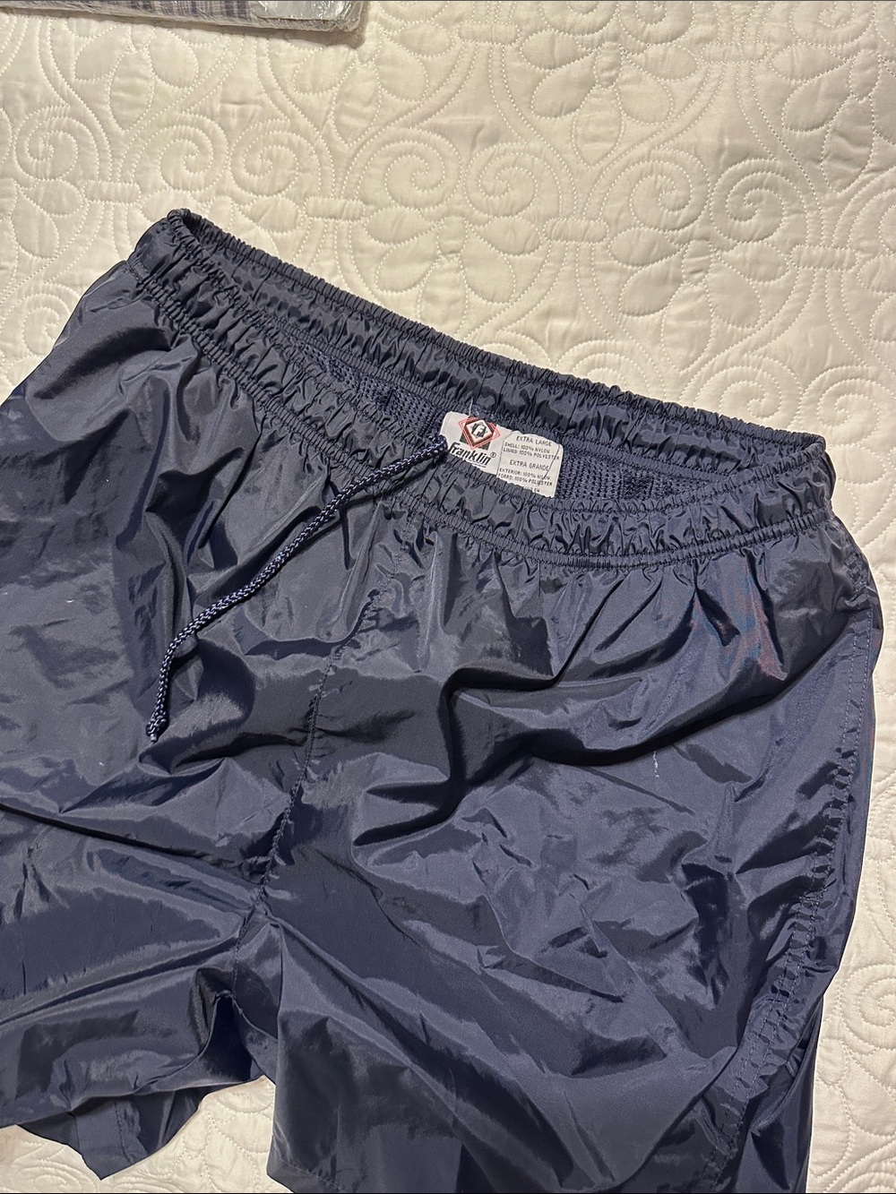Franklin Navy Men's Swim Trunks with Elastic Waist